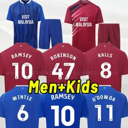 23 24 Cardiff RALLS men Kids Kit Soccer Jerseys PHILOGENEP RINOMHOTA COLWILL RATCLIFFE O'DOWDA Home 3rd Child Football Shirts Uniforms socks 2023 2024