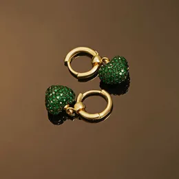 Luyi Jewelry French French Niche Green Love أقراط جديدة تصميم أقراط الأزياء الكورية للأزياء