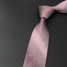 Bow Ties Erkekler 100 İpek Tie Jacquard Cravat Wedding Business Casual Ciktie Pembe Su Geçirmez