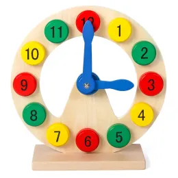 Wooden Digital Clock Model Children's Early Education Teaching Aids Desk Accessories Toy