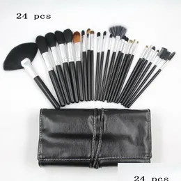 سلع الجمال الصحية الأخرى 24 قطعة فرشاة مكياج مجموعات شعرة شعر عن شعر الأداة Coloris Professional Commetics Make Up Brushes Kit DHR4J