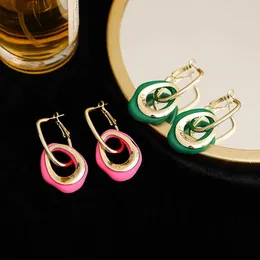 Lu Yi's high-end geometric irregular circle earrings are unique and personalized for female minority