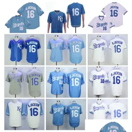 Yoga Outfit Retro Vintage 1974 1980 1985 1987 Retire 16 Bo Jackson Baseball Jersey Men Blue White Grey Team Plover Flexbase Cool Bas Dhehn