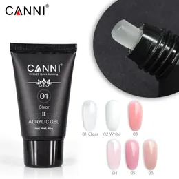 Nagellack canni poly naglar uv gel nagelkonst manikyr akryl UV LED -skulpturgel som förlänger naturlig klar kamouflage färgförlängning gel 230821