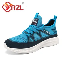 فستان أحذية Yrzl Mens Running Shoes Lightweight Sport Shoes للرجال مريح شبكة أحذية رياضية غير رسمية في الهواء الطلق أحذية غير انزلاقية الرجال 230820