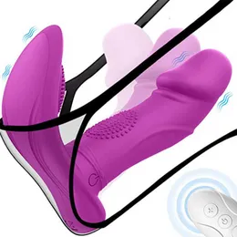 Massager zdalny wibrator dla kobiet dildo bezprzewodowe majtki do noszenia palcami git g stymulator pochwy łechtaczki
