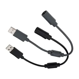 USB Breakaway Cable Adapter przewód przedłużający przewód wymiany przewodu dla sterownika przewodowego Xbox 360