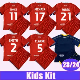 23 24 Middlesbrough Kids Kit Soccer Jerseys Smith Clarke McGree Jones McNair Forss Fry Howson Lenihan Home Away Football Shirt