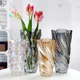 Vases Scandinavische Woonkamer Model El Handgemaakte Lichte Luxe Kristallen Glazen Vaas Bloemstuk Decoratieve Waren En Ornamenten