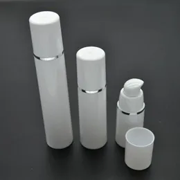 50st 15 ml Cylindrical Silver Edge Plastic Emulsion Airless Pump Mini Bottle Empty Cosmetic Prov Packaging Container SPB101 CLEIH