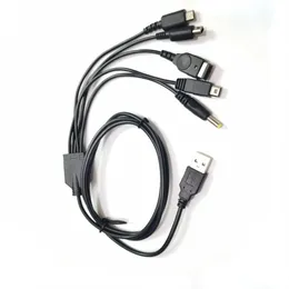 1.2m 5 in 1 USB Charging Cable Cord Charger For Nintendo Wii U 3DS NDSL DSI XL LL For GBA SP PSP 1000 2000 3000 Console