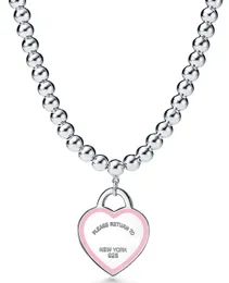 blå rosa lång pärla halsband armband boll färg kärlek designer halsband för kvinnor par set mode bröllop fest tacksägelse dag valentin gåvor klassisk cool