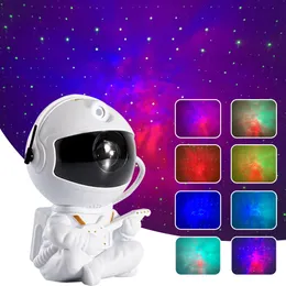 Neuheit Gegenstände Astronaut Streony Sky Projector Night Light Galaxy LED -Projektion Lampe Bluetooth -Lautsprecher für Kinder Schlafzimmer Home Party Dekor 230821