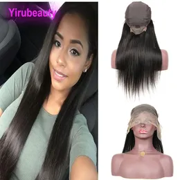 Indian Virgin Human Hair Straight 13x6 Spets Front Wigs Natural Color 13 by 6 Wigs Mink Lace Wig232h