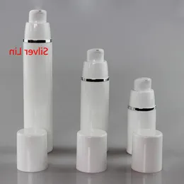 Wholesale 200pcs/lot Empty Lotion Airless Bottles Silver/Gold/Purple Line Cosmetic Containe Serums Dispenser 15ml 30 50ml Gltmj