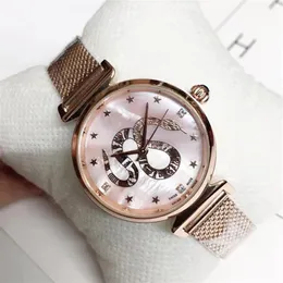 Бренд Quartz Watch Watch for Women Girl Snake Style Metal Steel Band Watches G62291K