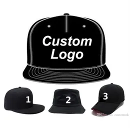Tenis Snapback niestandardowy ciężarówki Ball Cap 3D Hafting Logo Flat Brim dopasowany Pełna bliżej personalizowana baseball Hat2134