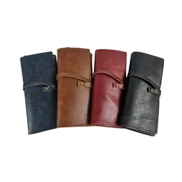 New Colorful PU Leather Smoking Multifunctional Dry Herb Tobacco Handpipes Storage Rollbag Travel Stash Bag Preroll Rolling Cigarette Holder Pocket Pouch