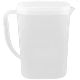 Garrafas de água em casa arremessador plástico tampa de chá de verão jarros bebem suco tampas de geladeira geladeira branca