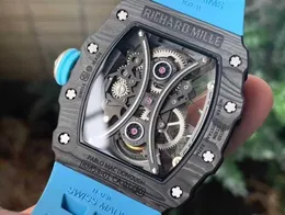 relógios de alta qualidade turbilhão relógio RM5301 RM53 PABLO MAC DONOUGH soberbo relógios de pulso masculinos JQ36 alta qualidade mecânica uhr NTPT todo caso de fibra de carbono montre ri