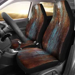 Araba koltuğu 2 evrensel ön koruyucu kapaktan oluşan grunge paketi kaplar