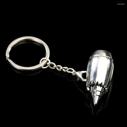 Keychains Creative 3D Simulation Airplane Engine Metal Key Chain Aviation Model Aircraft Boyfriend Commemorate Gift Purse Keychain Jewelry