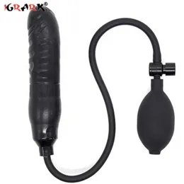 Aufblasbarer Buttplug, Analplug, expandierender Hintern für Männer, Paare, erotisches Prostata-Massagegerät