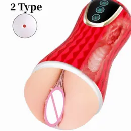 Manlig Masturbator Cup Realistisk vagina avsugning Massager Manual Airplane Tool for Men Adult Product
