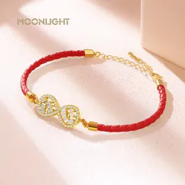 Urok Bracelets Moonlight Fashion Criconia Endless Love Sain On Hand Regulowane dla kobiet imprezowych prezenty biżuterii 230821
