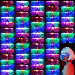 Altre forniture per feste di eventi 102050 PC Blow in the Dark Party Glasses illumina gli occhiali a led bomboniere di occhiali da sole per bambini adulti di compleanno di compleanno 230821