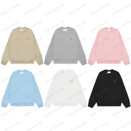 Round neck men's and women's designer hoodie High quality sweater Embroidered red Love spring Round neck pullover Couple Sweatshirt