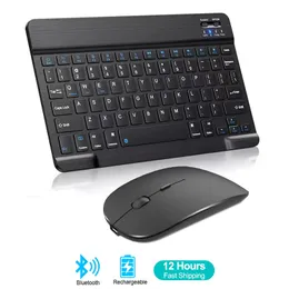 Keyboards Mini Bluetooth Tastatur Wireless wiederaufladbar für Telefon Tablet Russische spanische Android Windows 230821