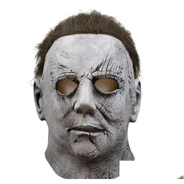 Party Masks Korku Mascara Myers Maski Scary Masquerade Michael Halloween Cosplay Masque Maskesi Realista Latex Mascaras Mask de Jlli ot0ur