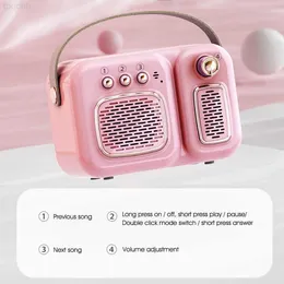Alto -falantes retro Bluetooth Speaker Som sem fio portátil para Music Player With Support Card USB Aux Play R230608 L230822