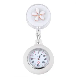 Wristwatches Fob Watch Clip- On Hanging Nursing Watches For Womenes Lapel With