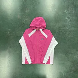 2023 Alcatraz Sun and Rain Men's Windbreaker Najlepsza jakość wyprzedaż Hip Hop Kurtka Pink Shorts Zestaw