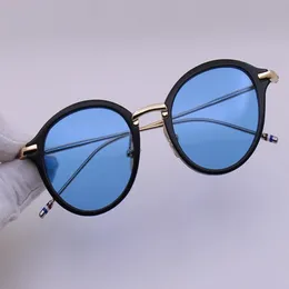 新しい光学サングラスフレームTB011 49-21-150mmプランクラウンドサングラス眼鏡TB 011女性男性アイウェアフレームwith origi286h