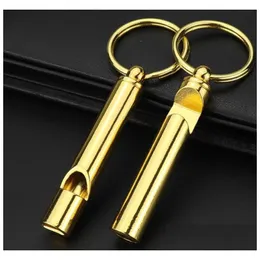 Bar Tools Brass Emergency Whistle with Bottle Opener -Outdoor Activity Sporting Events and Barware Dro Dhwtxのポータブルサバイバルツール