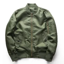 Men's Jackets MA1 Pilot Jacket Mens Spring and Autumn Tactical Suit Baseball Collar Solid Color Army Fan Coat Large Size 6XL 230822