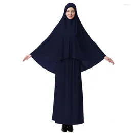 Abbigliamento etnico 6 pezzi/borsa può scegliere dimensioni di colore 10 colori solidi musulmani in arabia tute da preghiera hijab abito lungo