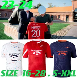 2023 2024 Losc Lille Futbol Formaları Umtiti Beyaz Cabella J David Yezici Ounas Futbol Gömlek 23 24 Lille Olympique M.Bayo Maillot Yetişkin Çocuklar Zhegrova Ekipmanı S-XXL