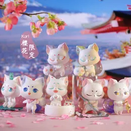 Слепая коробка Little Sakura Series Series Blind Box Фигура, обозначенная стиль, милый аниме -подарки для животных сюрприз, куклы, бокс, 230821