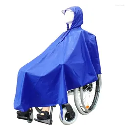 Regnrockar rullstol poncho för mobilitet Scooter Ultralight Hooded Watertproof Rain Män kvinnor vuxna återanvändbara