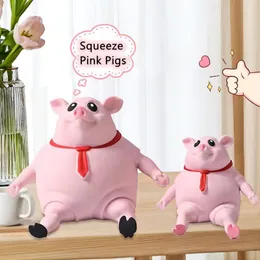 Decompression Toy Squeeze Pink Pigs Antistress Cute Animals Lovely Piggy Doll Stress Relief Children Gifts 230821