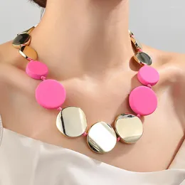 Ketten Guanlong Trendy Perlen Anhänger Halsketten für Frauen Mädchen Goldfarbe Seil Kette Reisen Halshöhe Schmuck Geschenke