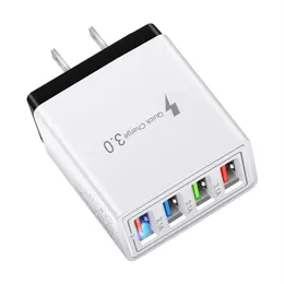 HOT SALE 3.1A 휴대폰 충전기 4 포트 USB 충전기 어댑터 여행 USB Wall Charger for iPhone 및 Android