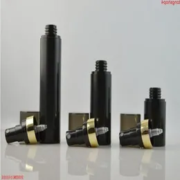 500pcs 15ml 30ml 50ml 50ml Siyah havasız pompa spreyleri vakum plastik şişe losyonu doldurulabilir şişe kap kozmetik için