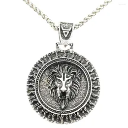 Hänge halsband lejon slavisk gud sol veles symbol amulet viking smycken halsband män talisman