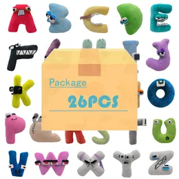 Pluszowe lalki 13 26PCS Alphabet Lore English List Pchaszone zwierzę zwierzęta Plushie Toys Prezent dla dzieci Dzieci Edukacyjne prezenty świąteczne 230821