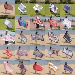 Women's Swimwear 32 Styles 90x180cm Summer Beach Sunscreen Dress Bikini Cover-ups Sarong Wrap Scarf Women Brazilian Swimsuit Bathing Cover